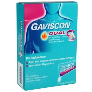 GAVISCON Dual 500mg/213mg/325mg Susp.z.Einn.Btl.